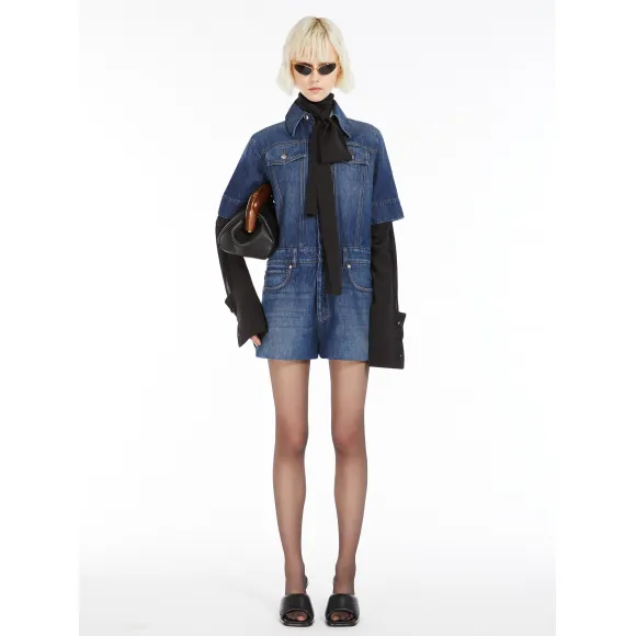 麦丝玛拉/Max Mara [Gria] 牛仔迷你连身裤 2246014506007