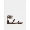 麦丝玛拉/Max Mara [Evezi Flat] 皮革平底凉鞋 4521034206005