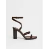 麦丝玛拉/Max Mara [Jutta Sandals] 光滑皮革凉鞋 4521094206005