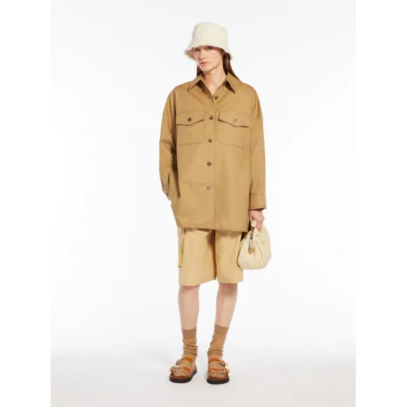 麦丝玛拉/Max Mara [Vicario] 棉麻狩猎夹克 5041084206003