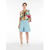 麦丝玛拉/Max Mara 棉麻帆布百慕大短裤 5141024206003