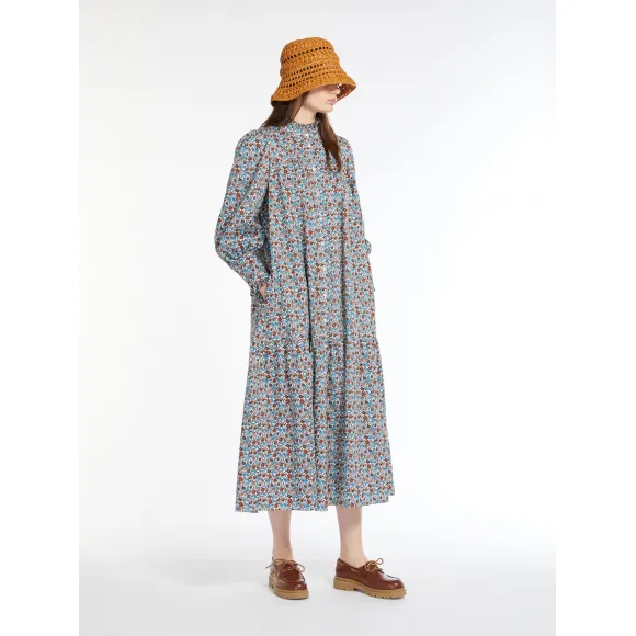 麦丝玛拉/Max Mara [Timotheo] 棉质斜纹印花连衣裙 5221034106001
