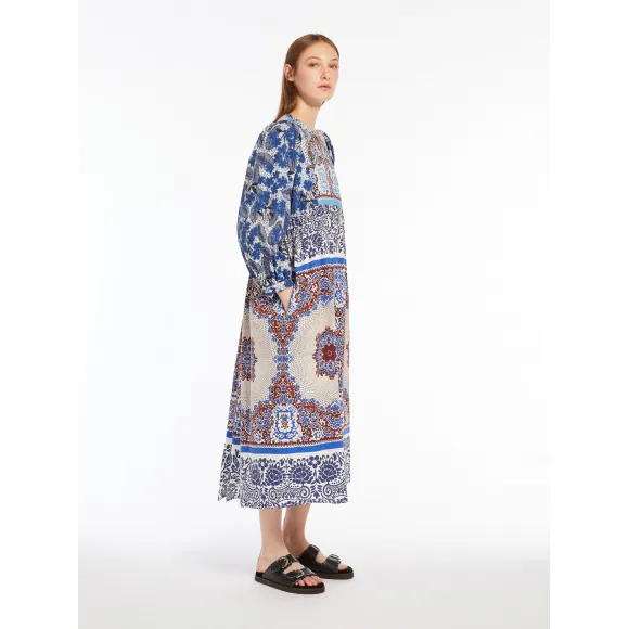 麦丝玛拉/Max Mara [Ghiotto] 纯棉府绸连衣裙 5221094206001