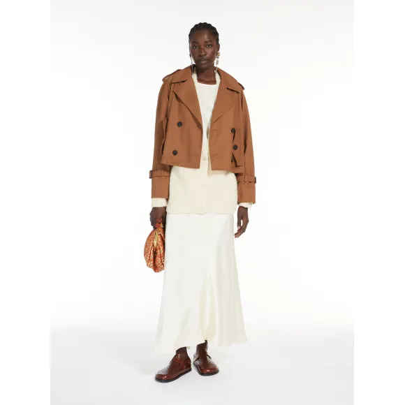 麦丝玛拉/Max Mara [Gilbert] 缎面平纹针织T恤 5946054106002