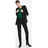 麦丝玛拉/Max Mara 黑色 裤子 6136029906001