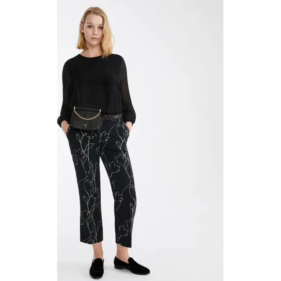 麦丝玛拉/Max Mara 黑色 裤子 6136079906002