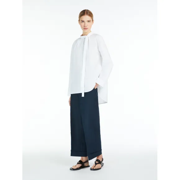 麦丝玛拉/Max Mara [Salix] 亚麻帆布阔腿裤 9131104306002