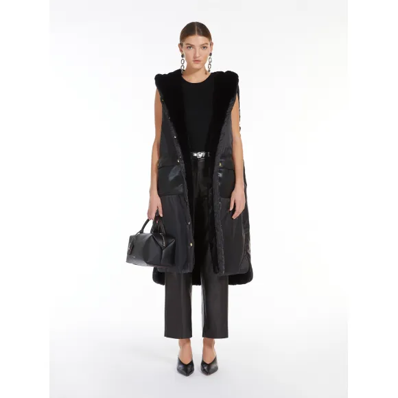 麦丝玛拉/Max Mara [Florian] 双面生态毛皮长马甲 9296034406066