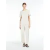 麦丝玛拉/Max Mara [Fianco] Scuba 平纹针织徽标 T 恤 9971024306002