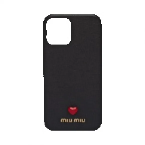 缪缪/Miu Miu 适用于 iPhone 12、12 Pro 的 Madraslab 皮革保护套 5ZH129-2BC3-F0002