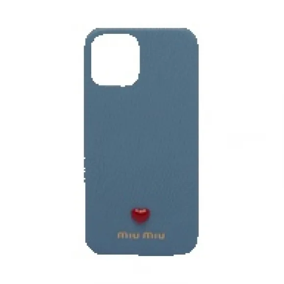缪缪/Miu Miu 适用于 iPhone 12、12 Pro 的 Madraslab 皮革保护套 5ZH129-2BC3-F0637
