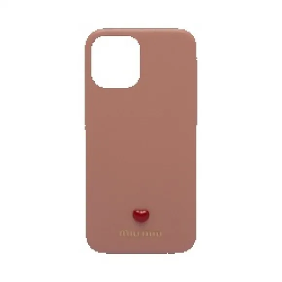 缪缪/Miu Miu 适用于 iPhone 12 Pro Max 的 Madraslab 皮革保护套 5ZH130-2BC3-F0615
