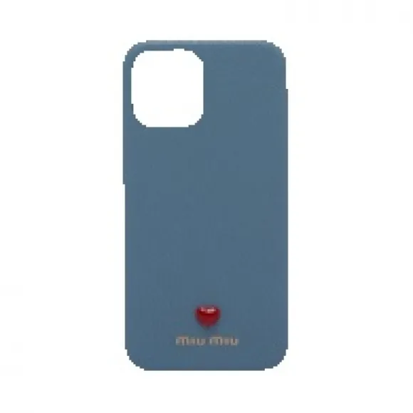 缪缪/Miu Miu 适用于 iPhone 12 Pro Max 的 Madraslab 皮革保护套 5ZH130-2BC3-F0637