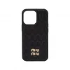 缪缪/Miu Miu 黑色 Matelassé 软羊革iphone 13 Pro 手机套 5ZH149-2FPP-F0002
