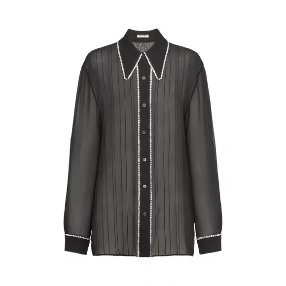 缪缪/Miu 金属质感皮革凉鞋 5X996C-3L32-F0118-F-050