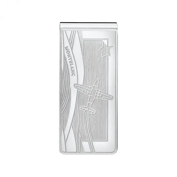 万宝龙/Montblanc 精钢钞票夹，镌刻飞机图案 U0123796