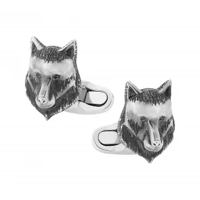 万宝龙/Montblanc 袖扣，饰有纯银狼头设计 U0123798