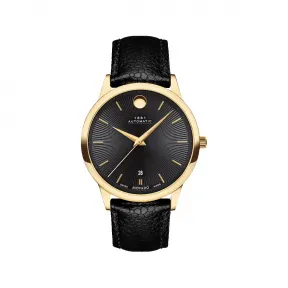 摩凡陀/Movado 1881 Automatic系列 39.5MM 黄色 PVD ​​抛光不锈钢 自动机械机芯 中性表 0607614