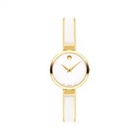 摩凡陀/Movado Bangles系列 24MM 黄色 PVD ​​抛光不锈钢 石英机芯 女表 0607715