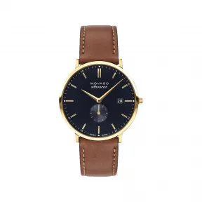 摩凡陀/Movado Heritage Series系列 40MM 黄金离子镀不锈钢 石英机芯 中性表 3650131