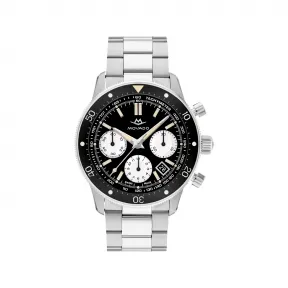 摩凡陀/Movado Alta系列 43MM 黑色陶瓷硬脑膜不锈钢 904L 自动机械机芯 男表 3650160