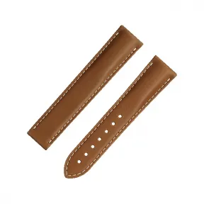 欧米茄/Omega Watch Straps 金啡色皮表带连摺叠扣