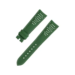 欧米茄/Omega Watch Straps 绿色皮表带连针扣