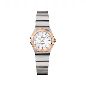 欧米茄/Omega 星座系列 精钢 红金表链 石英机芯 123.20.24.60.05.001