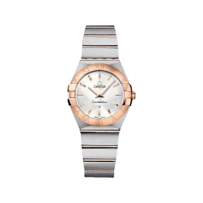 欧米茄/Omega 星座系列 精钢 红金表链 石英机芯 123.20.27.60.02.001