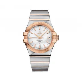 欧米茄/Omega 星座系列 精钢 红金表链 自动机械 123.20.35.20.02.001