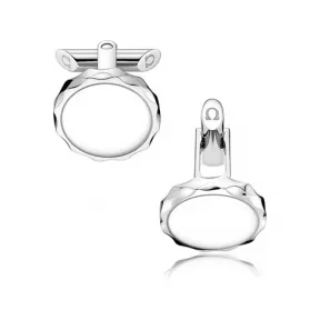 欧米茄/Omega 不锈钢与白色陶瓷: 袖扣 C93STA0508005