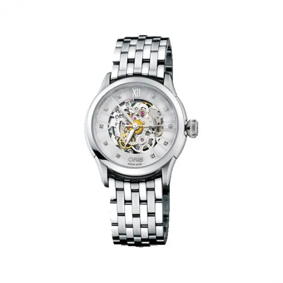 豪利时/Oris Oris Artelier Artelier 镂空钻石腕表 01 560 7604 4019-07 8 16 73