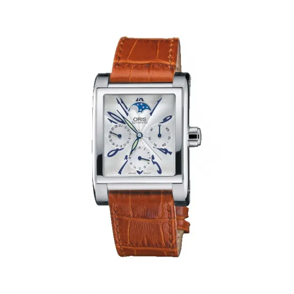 豪利时/Oris Oris Rectangular Rectangular多功能表 2002 01 581 7528 4061-07 5 22 42FC