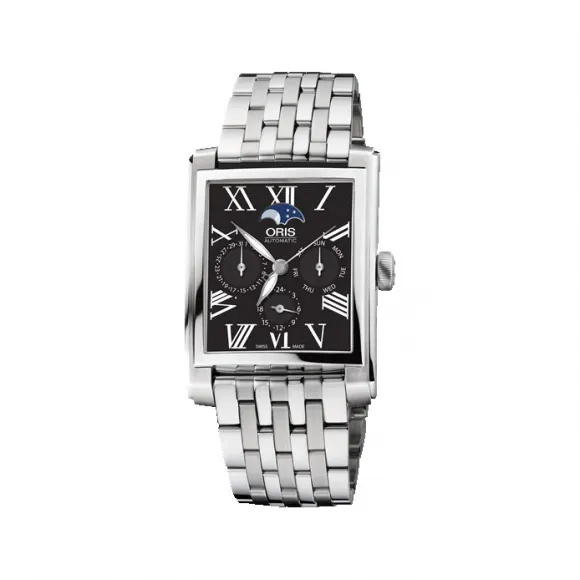豪利时/Oris Oris Rectangular Rectangular 多功能月相腕表 01 581 7658 4074-07 8 23 82