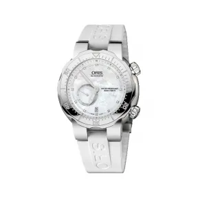 豪利时/Oris Oris Divers Divers 钛合金镶钻小秒针潜水日历表 01 643 7636 7191-07 4 24 31TEB