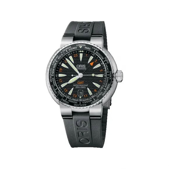 豪利时/Oris Oris Divers Divers GMT 潜水表 01 668 7608 8454-07 4 24 34EB