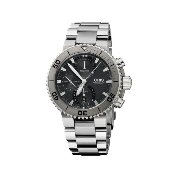 豪利时/Oris Oris Aquis Aquis 钛合金计时码表 01 674 7655 7253-07 8 26 75PEB