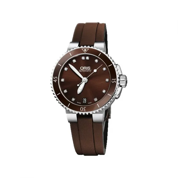 豪利时/Oris Oris Aquis Aquis 日历钻石腕表 01 733 7652 4192-07 5 18 12FC