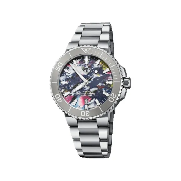 豪利时/Oris Aquis 日历腕表 41.50 MM 不锈钢 自动上链 男表 01-733-7766-4150-Set