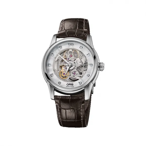 豪利时/Oris Oris Artelier Artelier 镂空钻石腕表 01 734 7670 4019-07 5 21 70FC