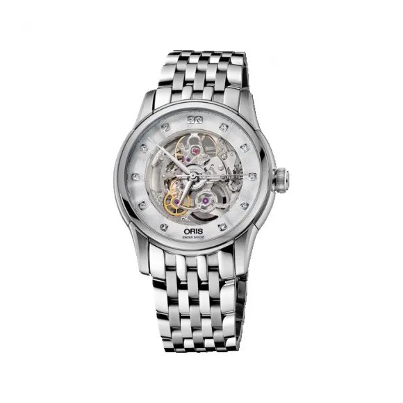 豪利时/Oris Oris Artelier Artelier 镂空钻石腕表 01 734 7670 4019-07 8 21 77