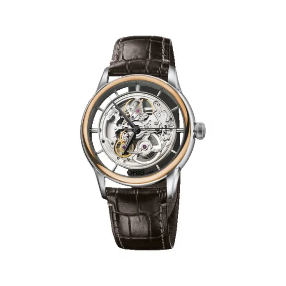 豪利时/Oris Oris Artelier Artelier 透明镂空腕表 01 734 7684 6351-07 1 21 73FC