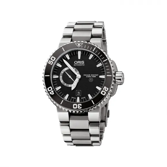 豪利时/Oris Oris Aquis Aquis 钛金属小秒针日历表 01 743 7664 7154-07 8 26 75PEB