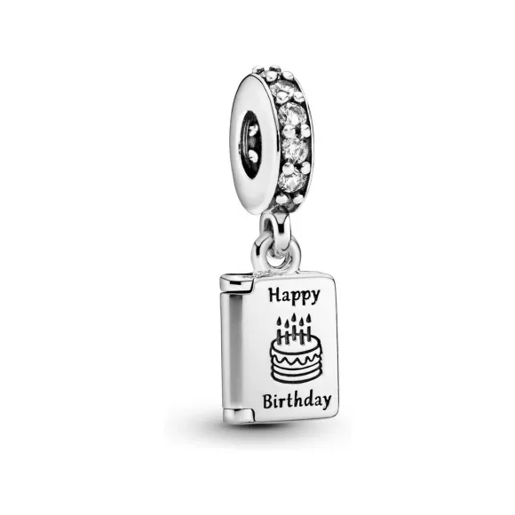 潘多拉/Pandora Birthday Wishes Dangle Charm, Clear CZ 791723CZ
