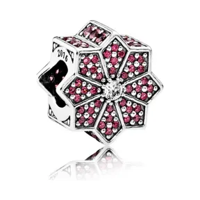 潘多拉/Pandora Poinsettia, Red & Clear CZ 791989CZR