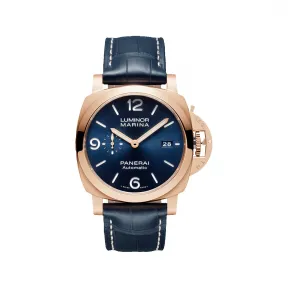 沛纳海/Panerai Luminor 44毫米 沛纳海磨砂磨砂红金材质 男表 PAM01112