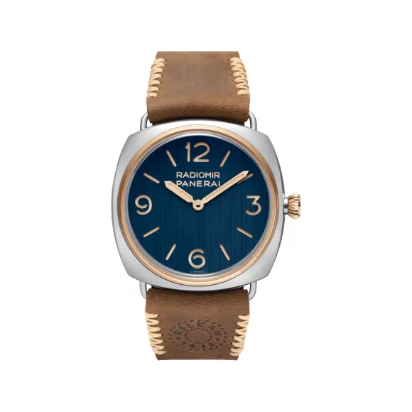 沛纳海/Panerai Radiomir系列 45MM 雕刻铜绿钢 手动机械机芯 男表 PAM01244