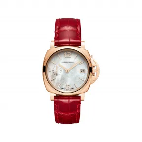 沛纳海/Panerai Luminor Due 系列 抛光红金 38毫米 自动机械机芯 男表 PAM01280
