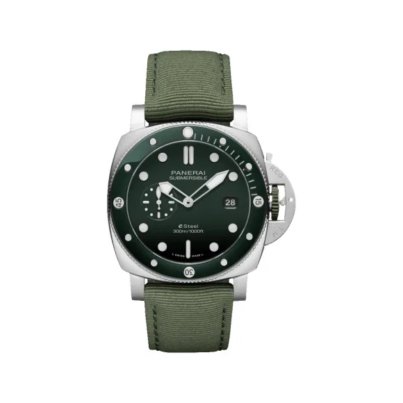 沛纳海/Panerai Submersible系列 44MM 拉丝 eSteel™ 自动机械机芯 男表 PAM01287