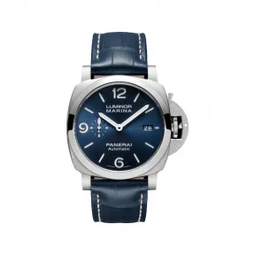 沛纳海/Panerai Luminor 44mm AISI 316L拉丝钢 男表 PAM01313